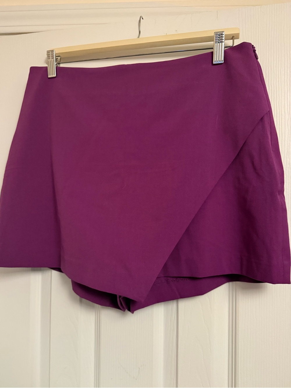 Reitmans Magenta Wrap-Style Mini Skort